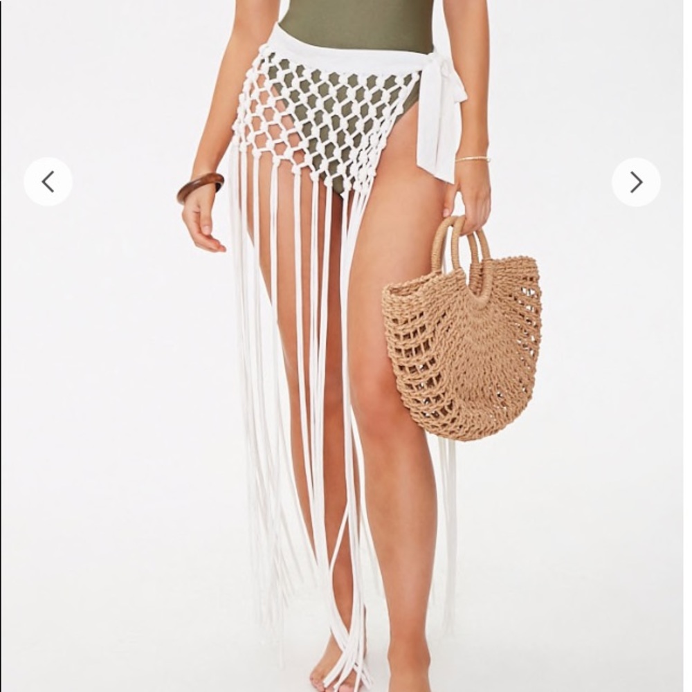 NWT Forever 21 Fringe Sarong Swim Cover Up